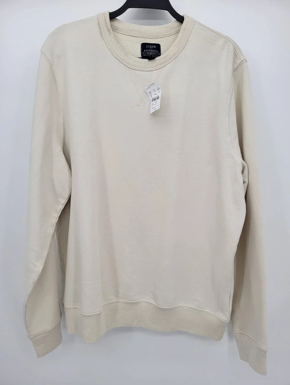 J Crew Factory Crewneck sweatshirt CP943 Size XL NEW Cream
